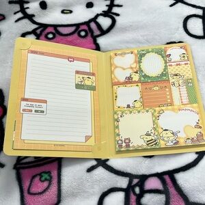 Pompompurin Memo Book-Style Set of Sticky Notes and Stationary Pages